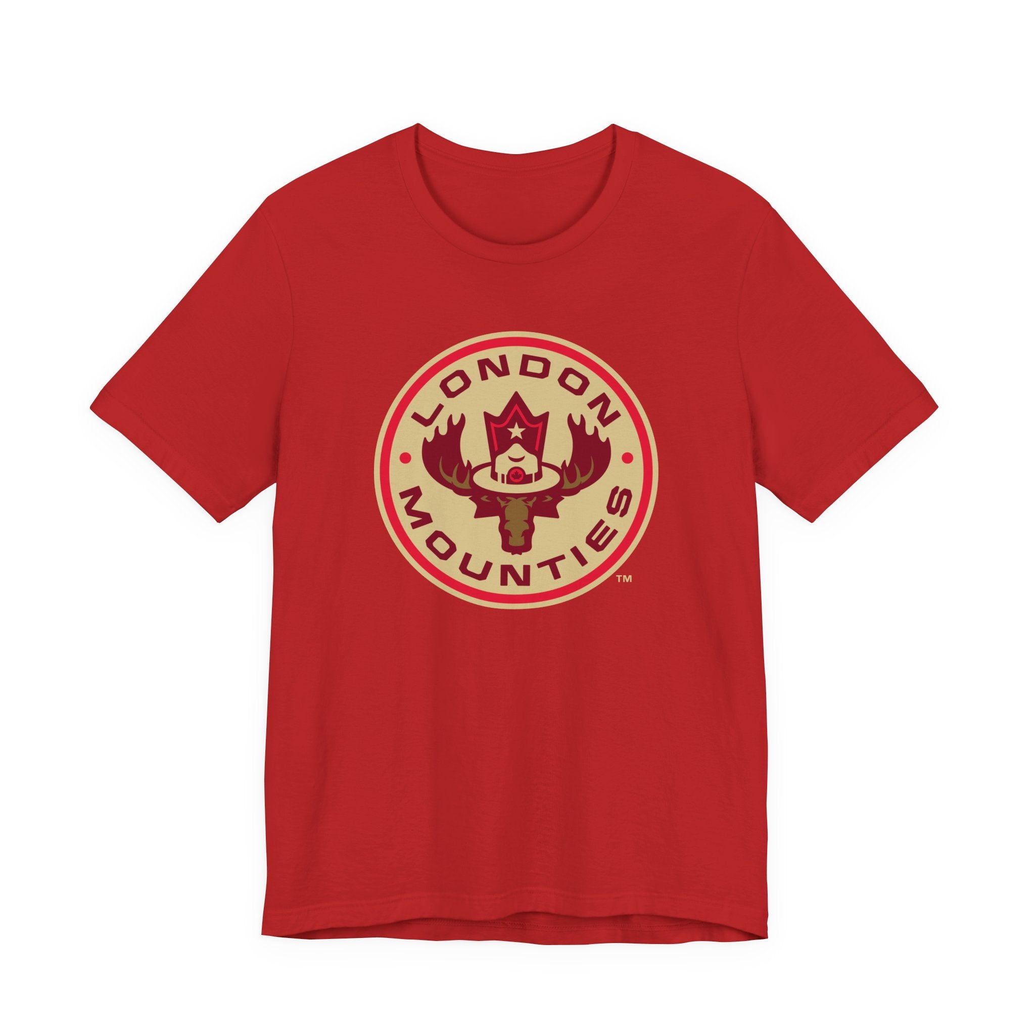 T-shirt à manches courtes avec logo principal des London Mounties de la NLL UnBOXed