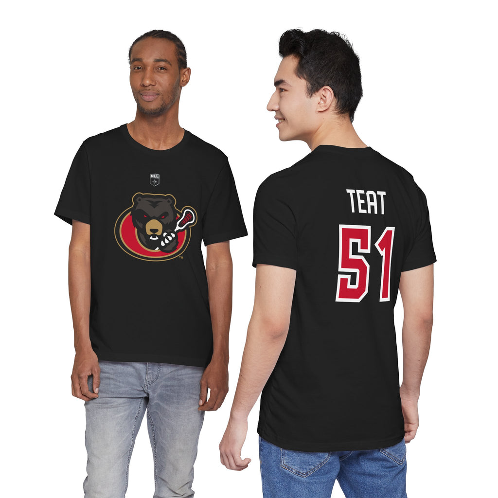NLL Ottawa Black Bears Jeff Teat Short-Sleeve Tee