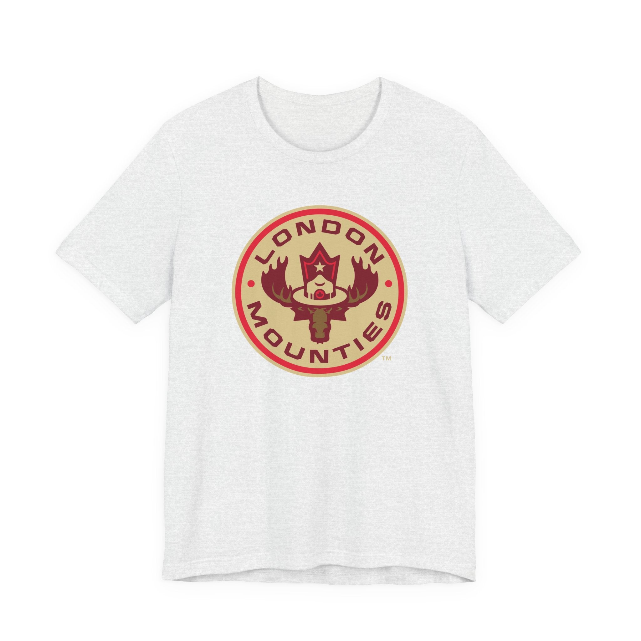 T-shirt à manches courtes avec logo principal des London Mounties de la NLL UnBOXed