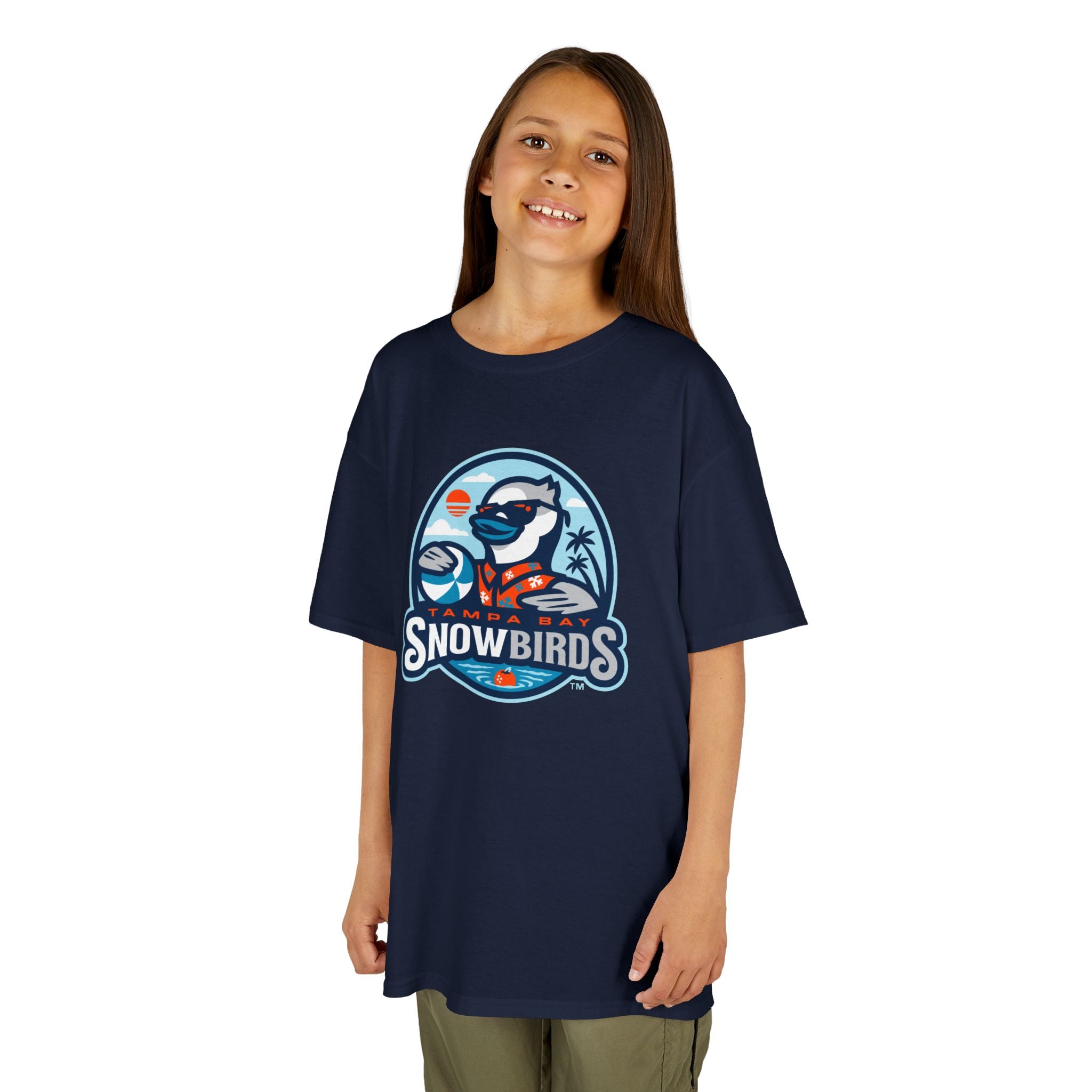 NLL UnBOXed Tampa Bay Snowbirds Primary Logo Youth Tee