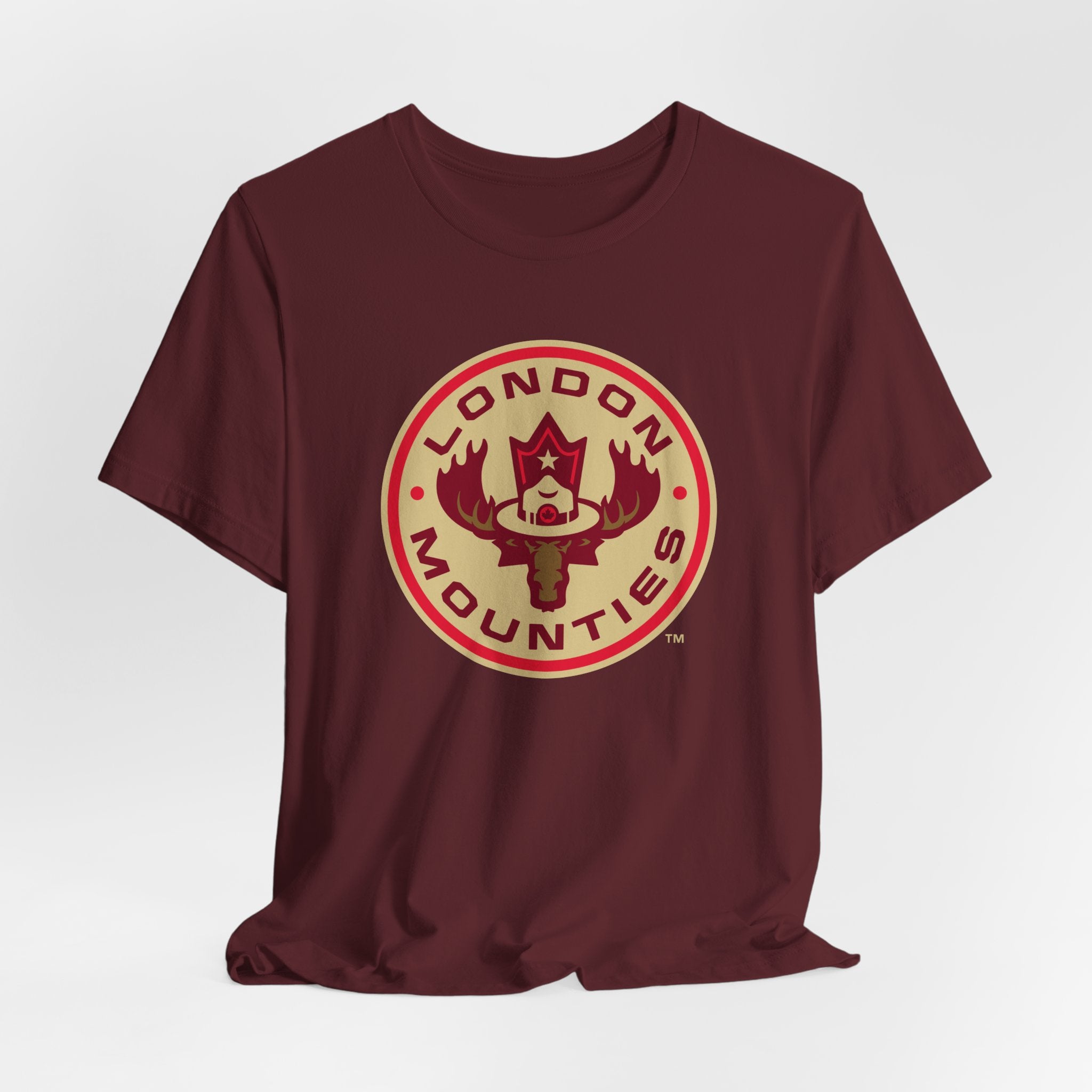 T-shirt à manches courtes avec logo principal des London Mounties de la NLL UnBOXed