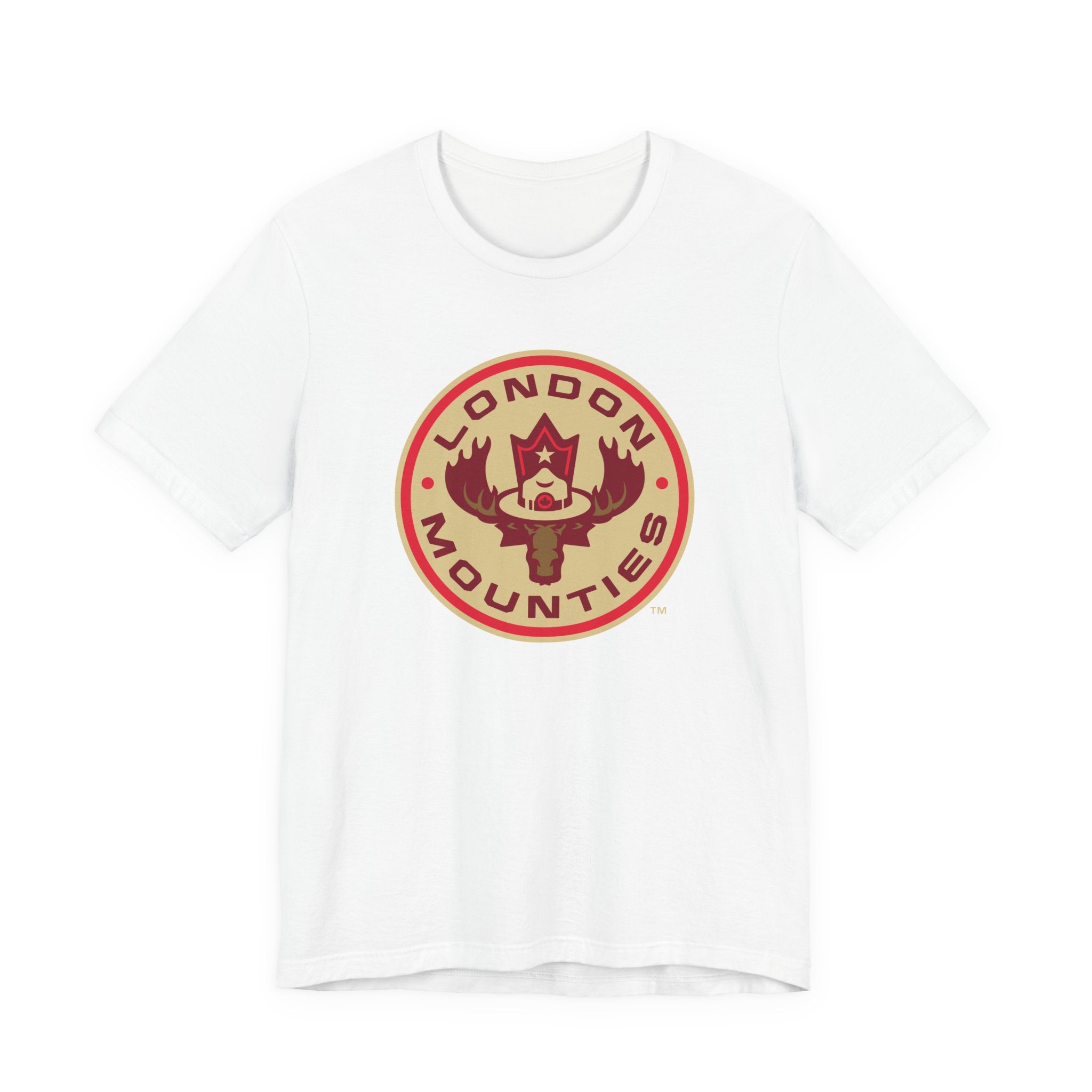 T-shirt à manches courtes avec logo principal des London Mounties de la NLL UnBOXed